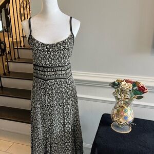 Max Studio Black and White Asymmetrical Dress